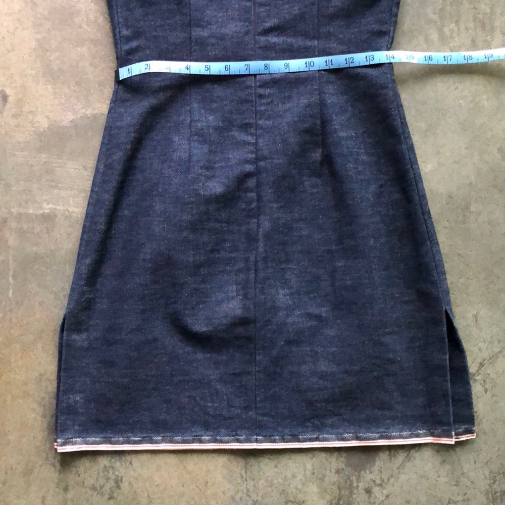 Jean denim dress abt a sz 4 - Picture 3 of 8